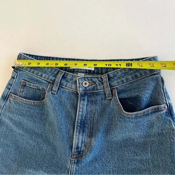 Abercrombie Curve Love High Rise 90s Relaxed Jeans Medium Wash 27 Long - Picture 10 of 14